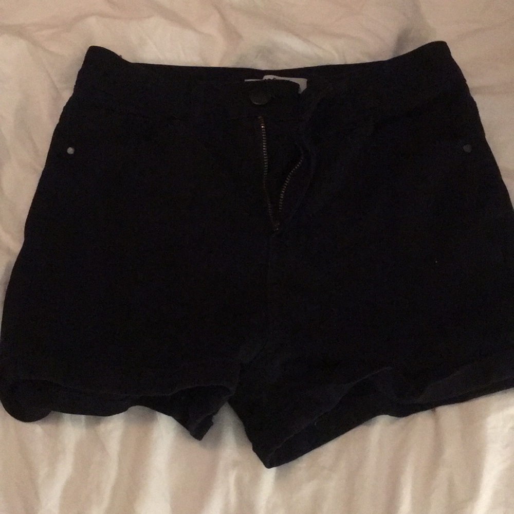 high waisted jean shorts